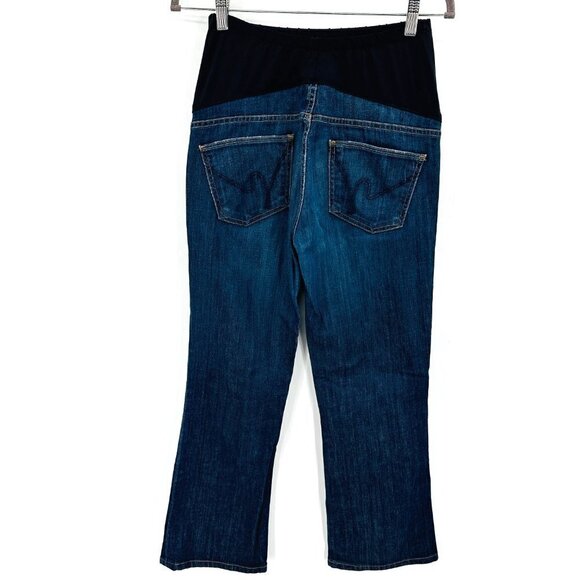 Citizens of Humanity Maternity Belly Panel Bootcut Stretch Denim 28 Pull On Jean - Picture 2 of 7